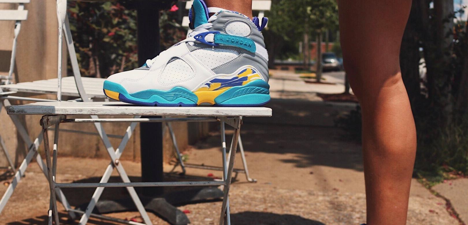 Sneaker Release Women s Air Jordan 8 Retro Aqua